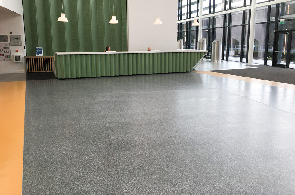 School flooring installation work in West London educational facility